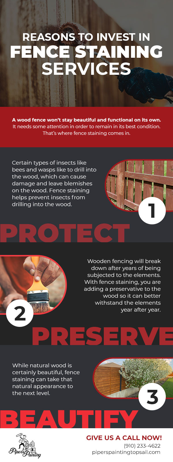 Three Reasons to Invest in Fence Staining Services 